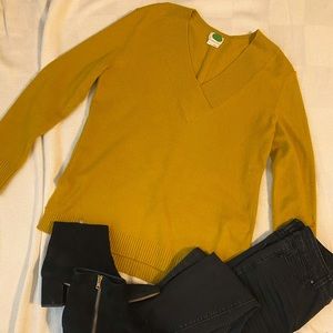 Anthropology Mustard Sweater